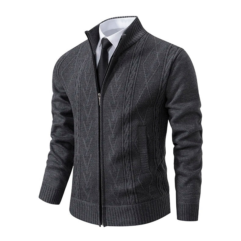 Cashmere strikket genser for menn