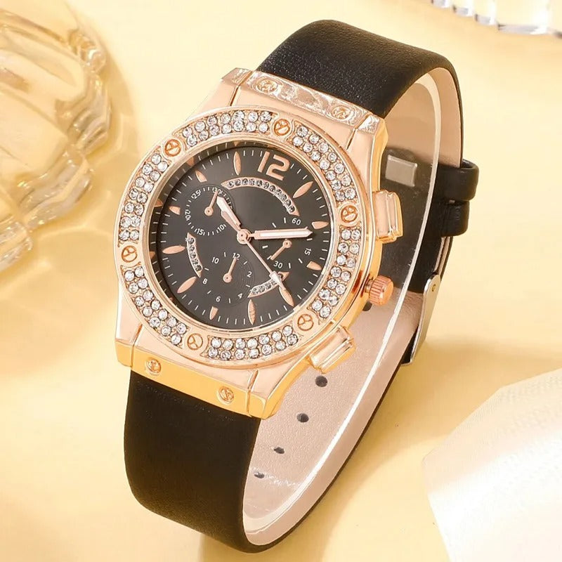 Luksus Rhinestone-klokke (2 stk.)