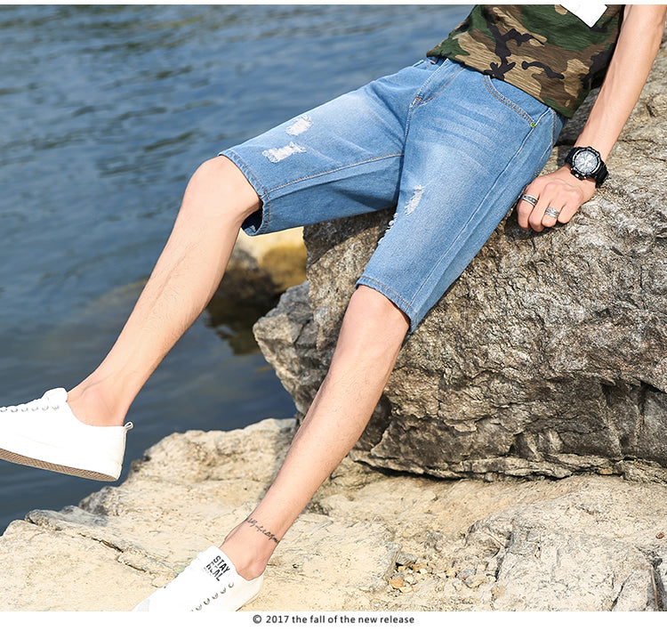 Denimshorts for menn