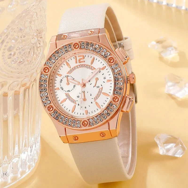 Luksus Rhinestone-klokke