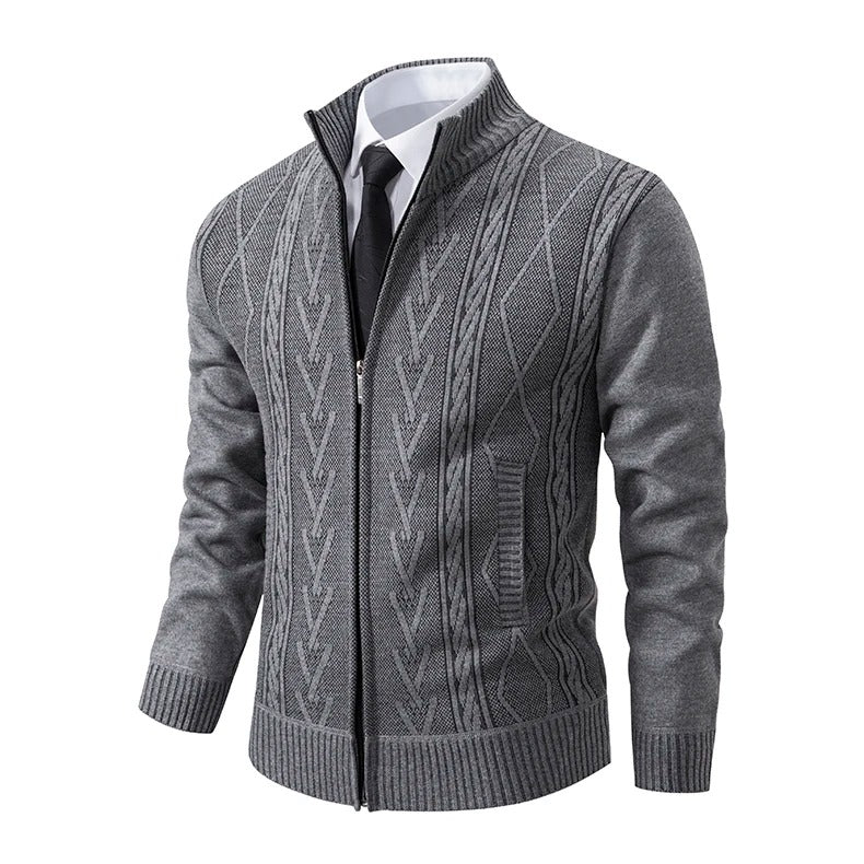 Cashmere strikket genser for menn