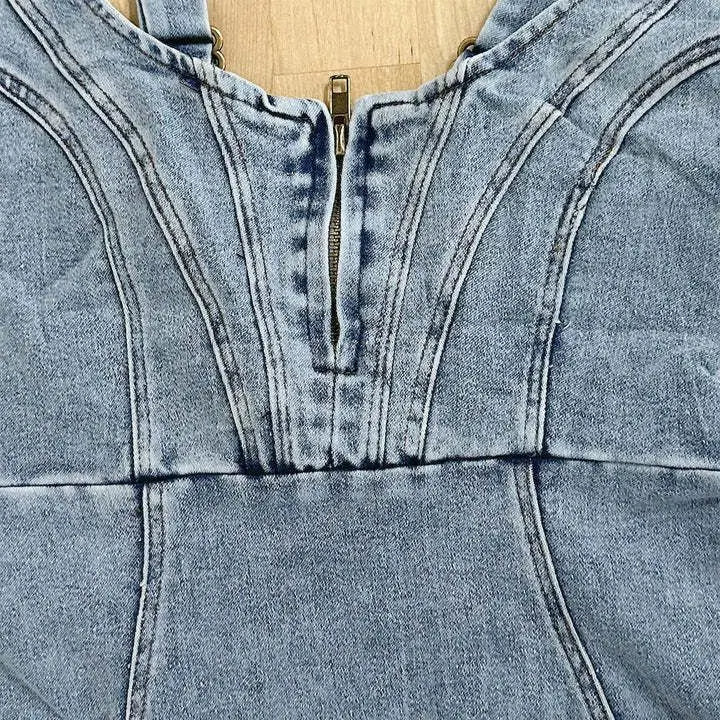 Damekjole Justerbare Stropper Denim-5