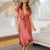 Kvinnes Vintage Kjole Retro Chic Bomullsblanding