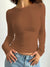 Variant image for Damer Langermet T-skjorte Rund Utringning 100% Bomull-25