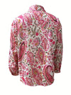 Dame Langermet Skjorte Paisley 100% Bomull-3