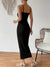 Kvinne Cami Kjole Delt Design med Ruffles Lett Stoff