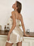 Damer Minikjole V-hals Satin Elegant 4
