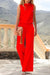 Dame Jumpsuit Tidløs Design Flytende Materiale-5