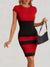 Variant image for Damekjole Fargeblokk Figur-klemende Polyester Moderne-17