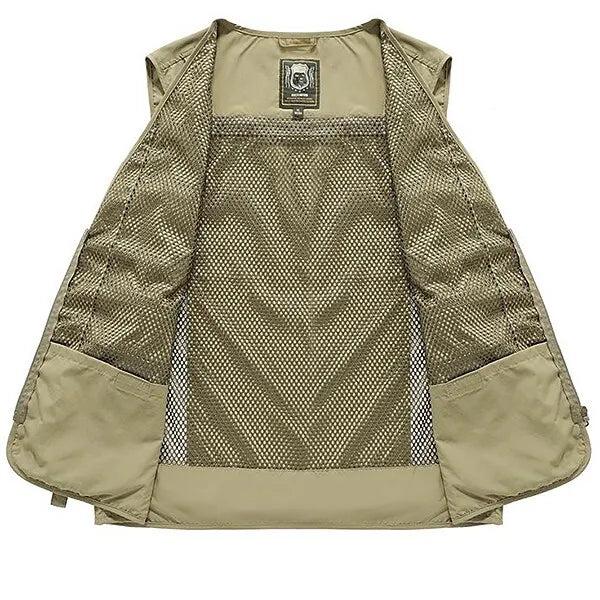 Herre Vest Ermeløs Moderne Polyester Utendørs-3