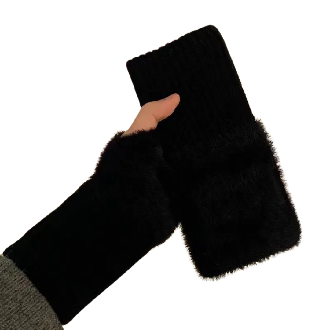 Halvfinger Fleecehansker