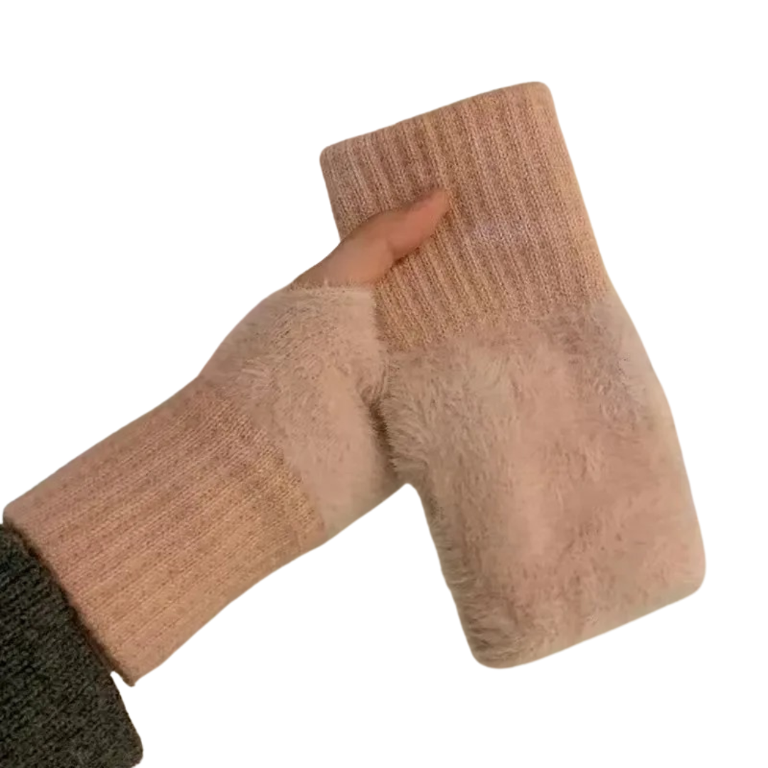 Halvfinger Fleecehansker