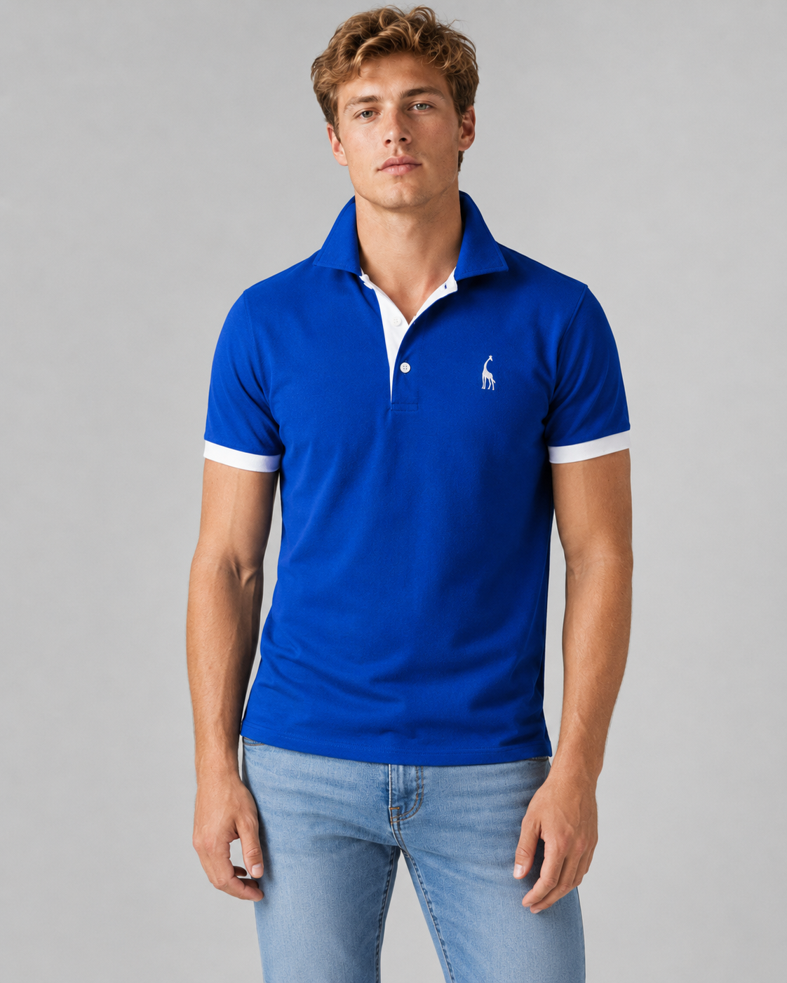 Herre Polo Skjorte Klassisk Design Med Avslappet Passform