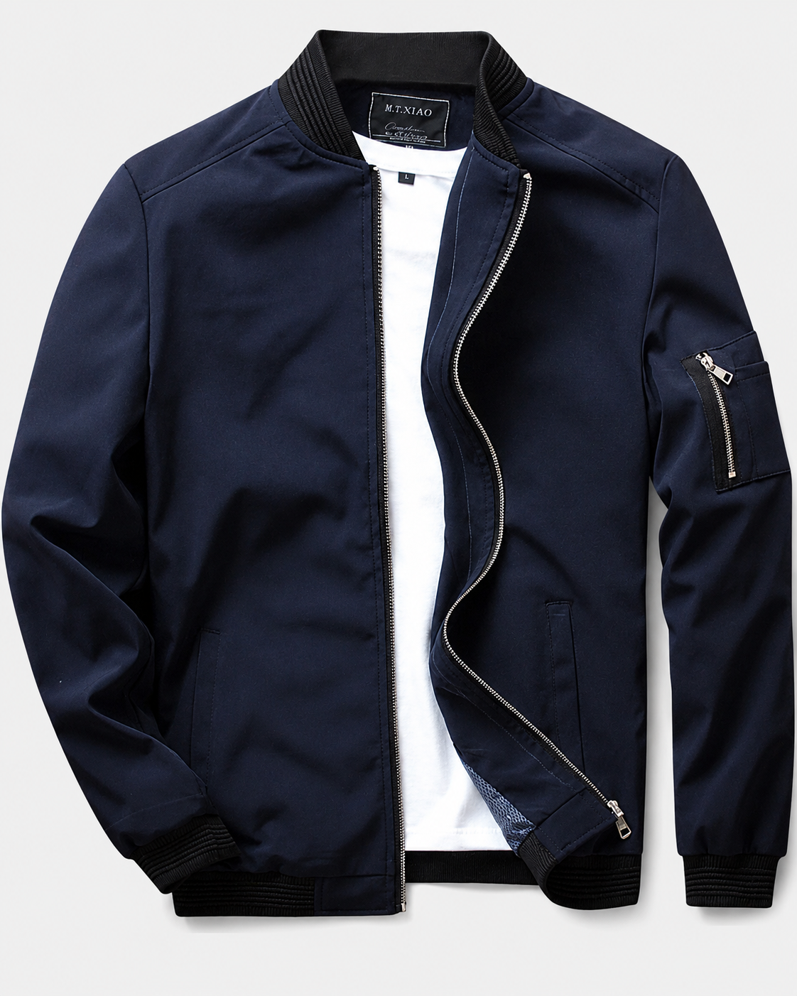 Herrejakke Korte Ermer Vannavvisende Casual Design