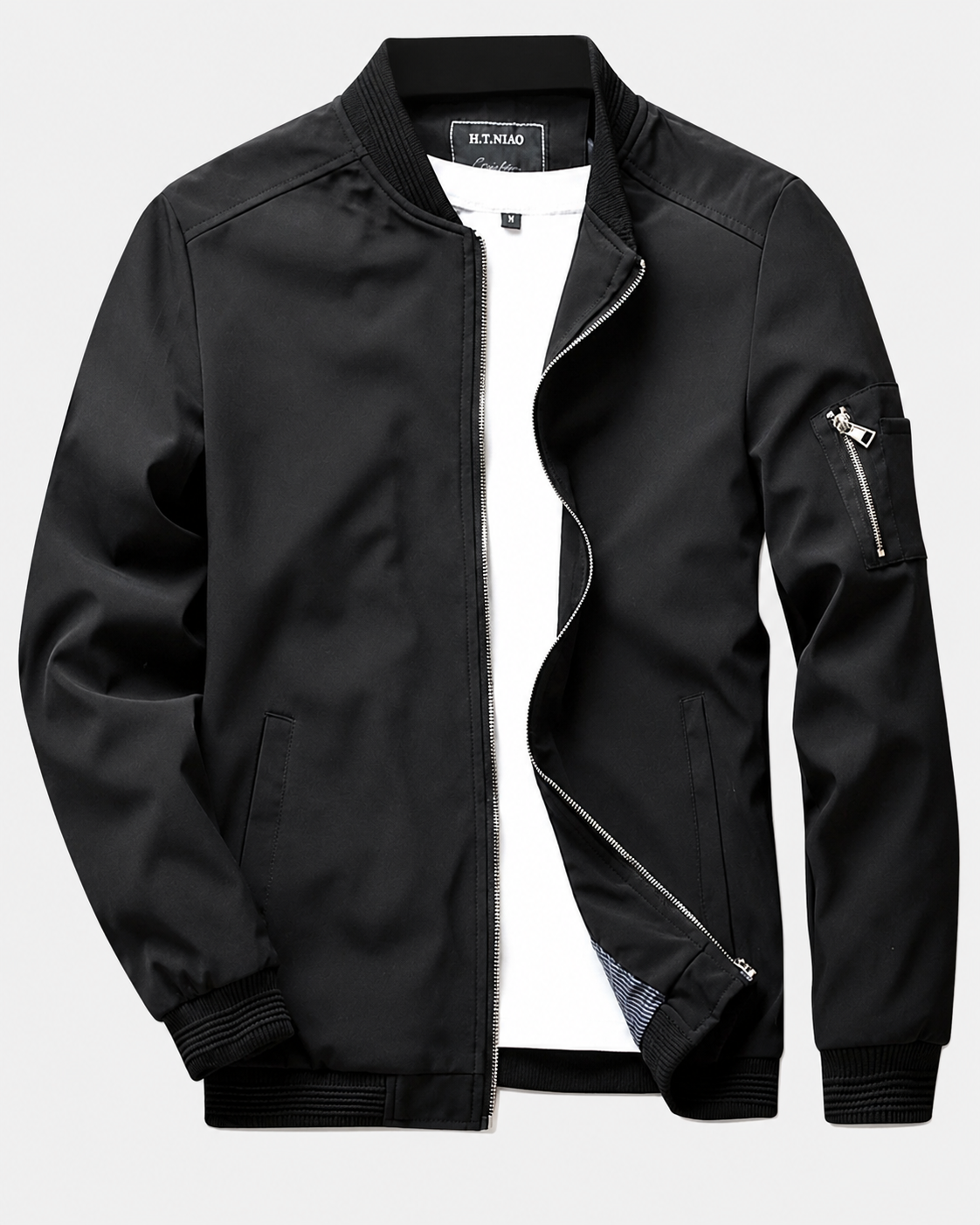 Herrejakke Korte Ermer Vannavvisende Casual Design