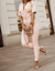 Dame Jumpsuit Elegant V-hals Høykvalitets Stoff-5