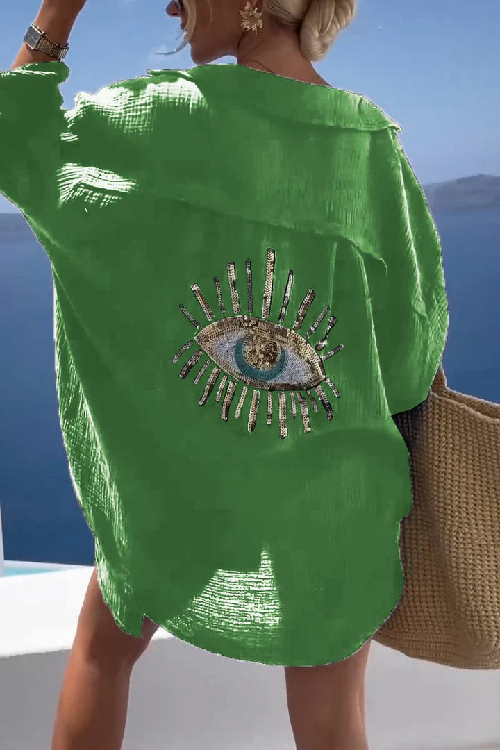 Variant image for Dame Overstørrelse Skjorte Uformell Bomull-41
