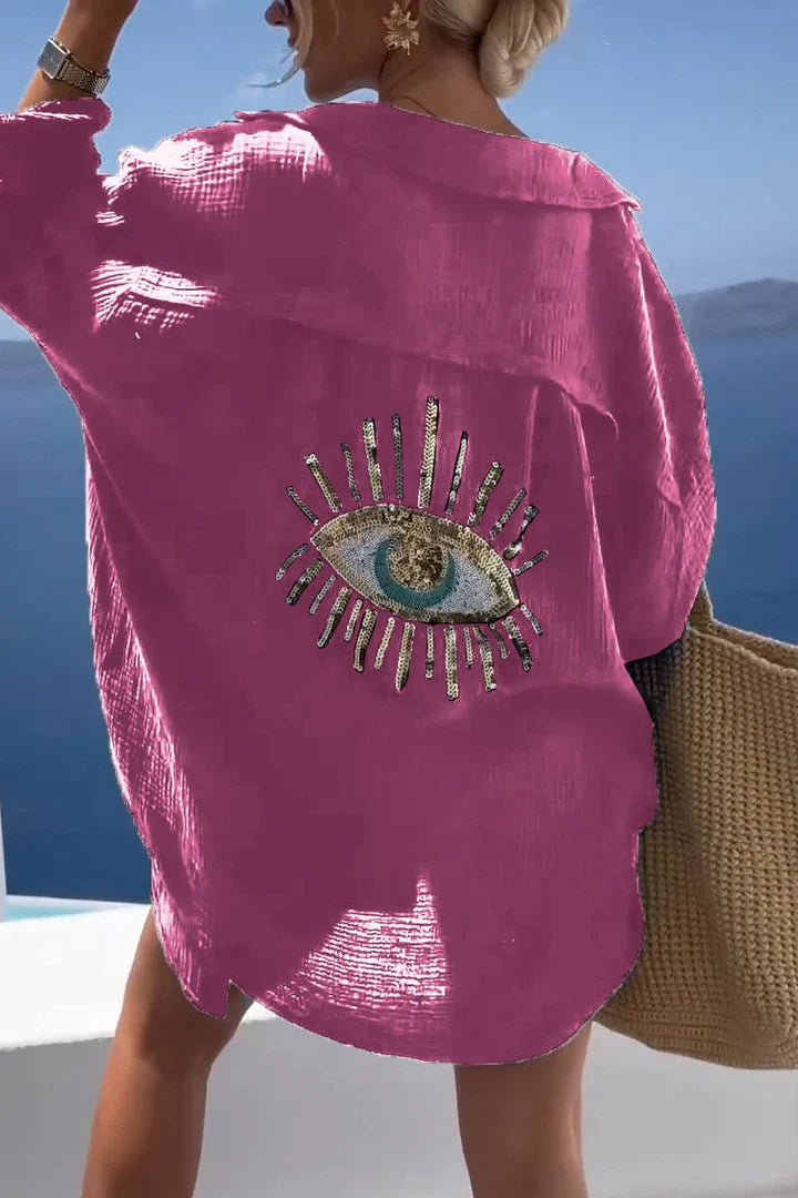 Variant image for Dame Overstørrelse Skjorte Uformell Bomull-57