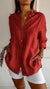 Variant image for Dame Skjorte Elegant Plissert Bærekraftige Materialer-49