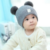 Ull Strikket Baby Bonnet