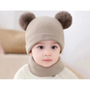 Ull Strikket Baby Bonnet