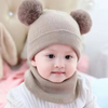 Ull Strikket Baby Bonnet