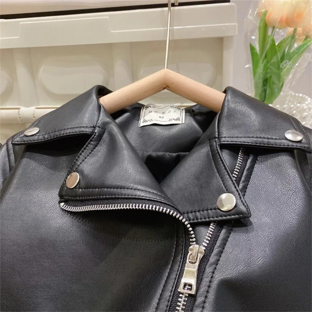 Kunstskinnjakke for barn