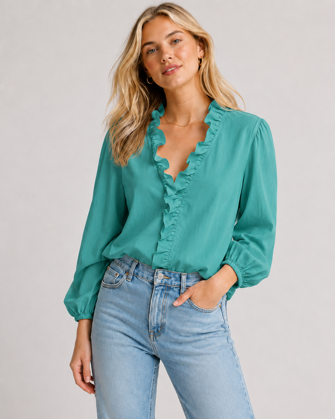 Kvinne Bluse Elegant Unik Design