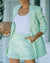 Variant image for Kvinners Blazersett Elegant Pustende Stoff med Shorts-1