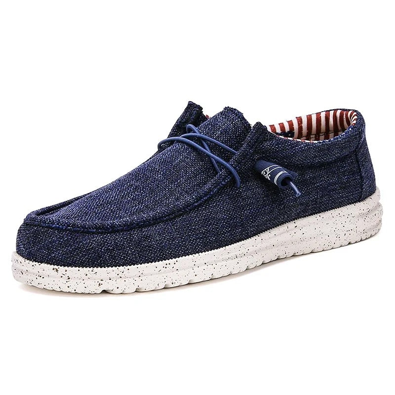 Casual loafers med snøring for menn