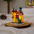 6 stk sett LED julescene landsbyhus