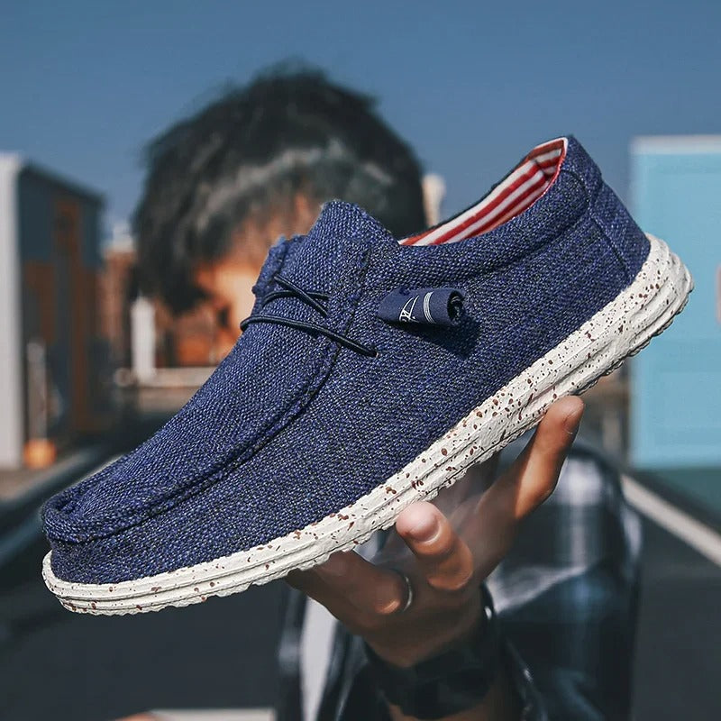 Casual loafers med snøring for menn