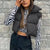 Cropped Puffer Vest til dame