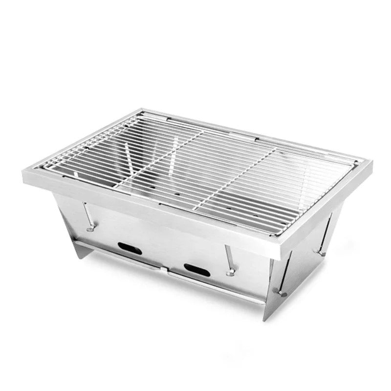 Bærbar grill i rustfritt stål