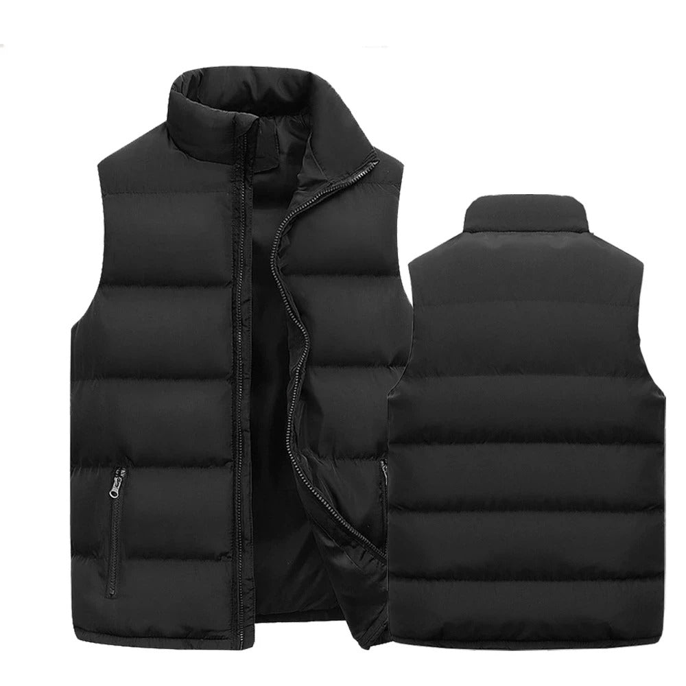 Ermeløs bodywarmervest for menn