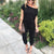 Løs jumpsuit uten skuldre for kvinner