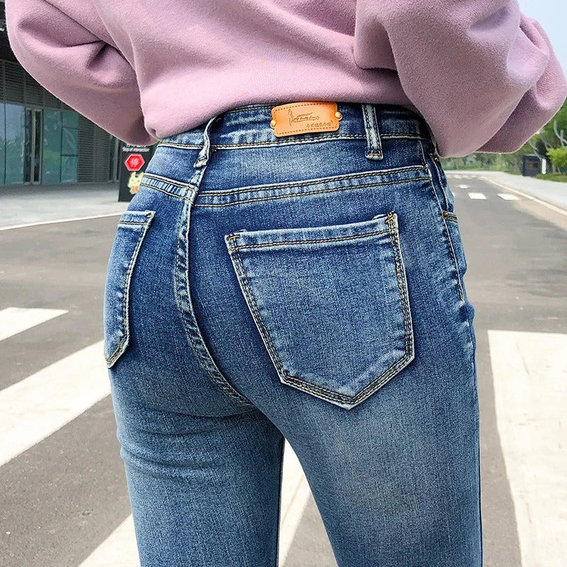 Klassisk stretchjeans for dame