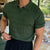 Strikket jacquardpolo for menn