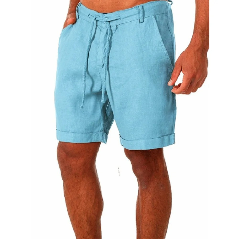 Herreshorts i bomullslin