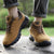 Loafers i semsket skinn for menn