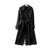 Dame Trench Coat Dobbelt Rad med Belte Polyester 2