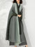 Gradient plissert trenchcoat for kvinner