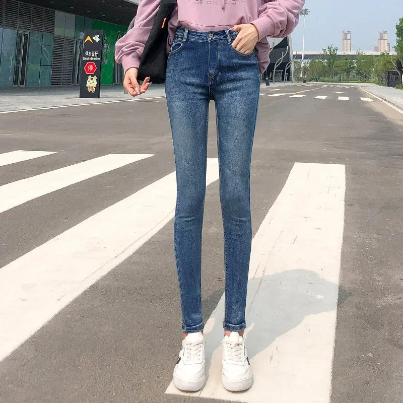 Klassisk stretchjeans for dame