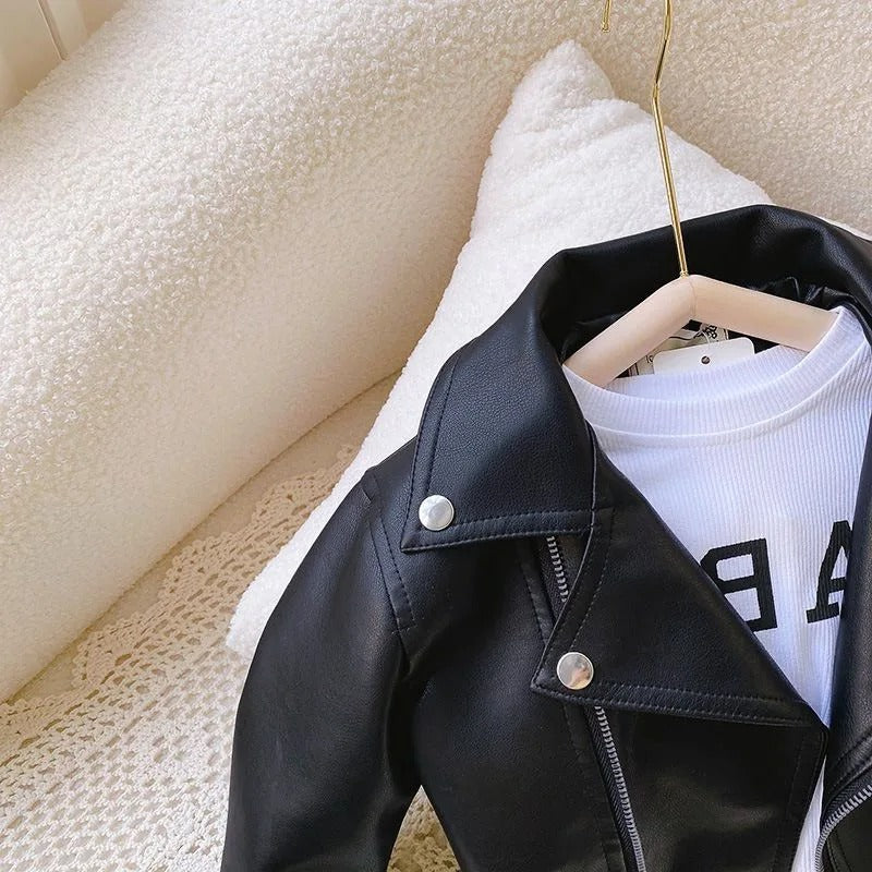 Kunstskinnjakke for barn