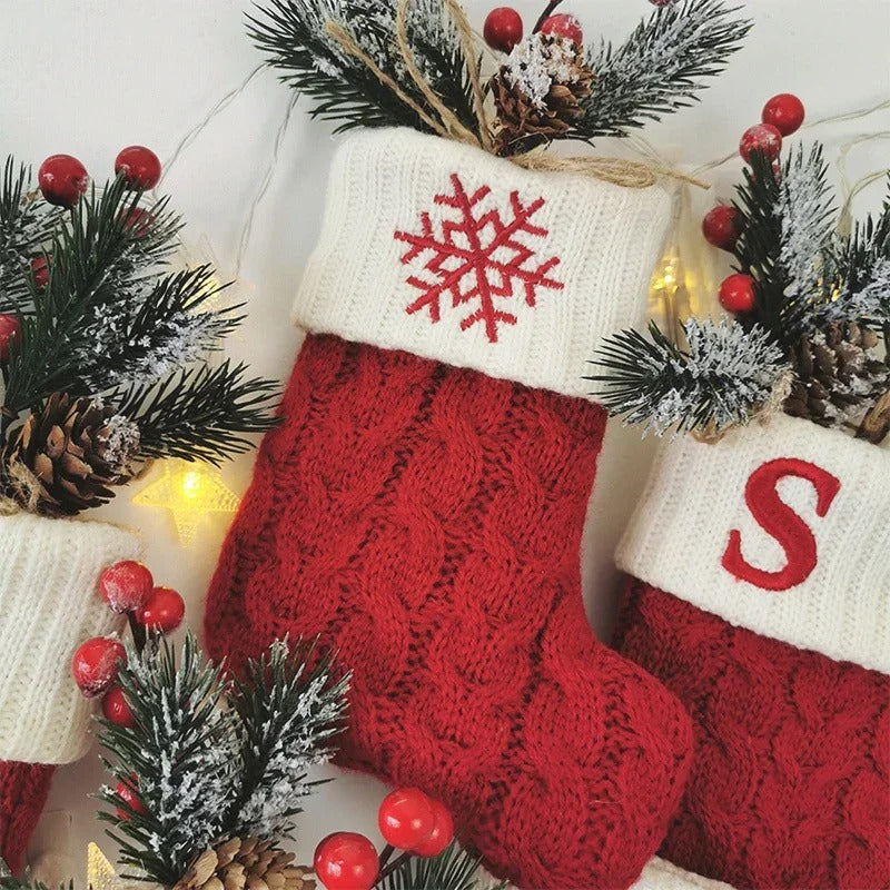 Julebrev strikkede sokker