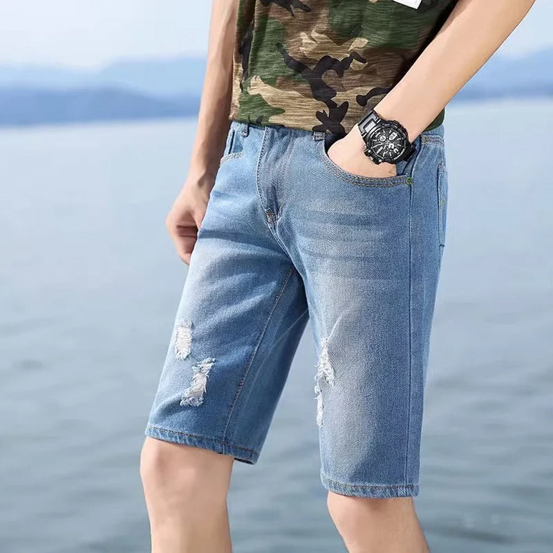 Denimshorts for menn