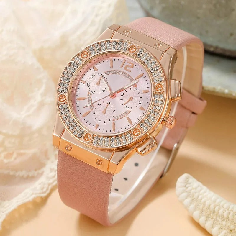 Luksus Rhinestone-klokke