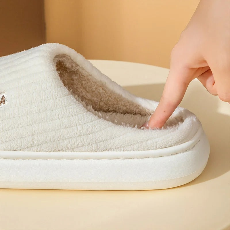 Memory Foam Fluffy Plysj tøfler