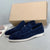 Loafers i semsket skinn for menn