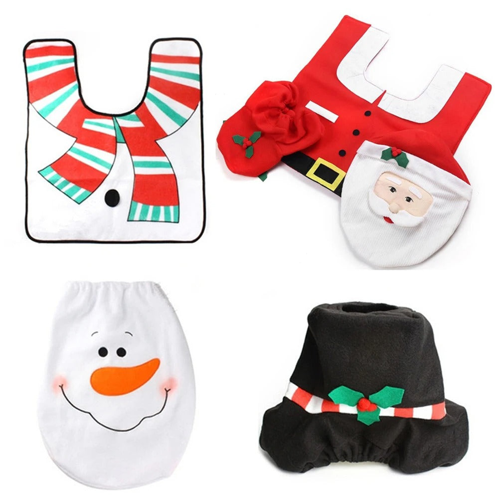 Kreativt juletoalettsetetrekk